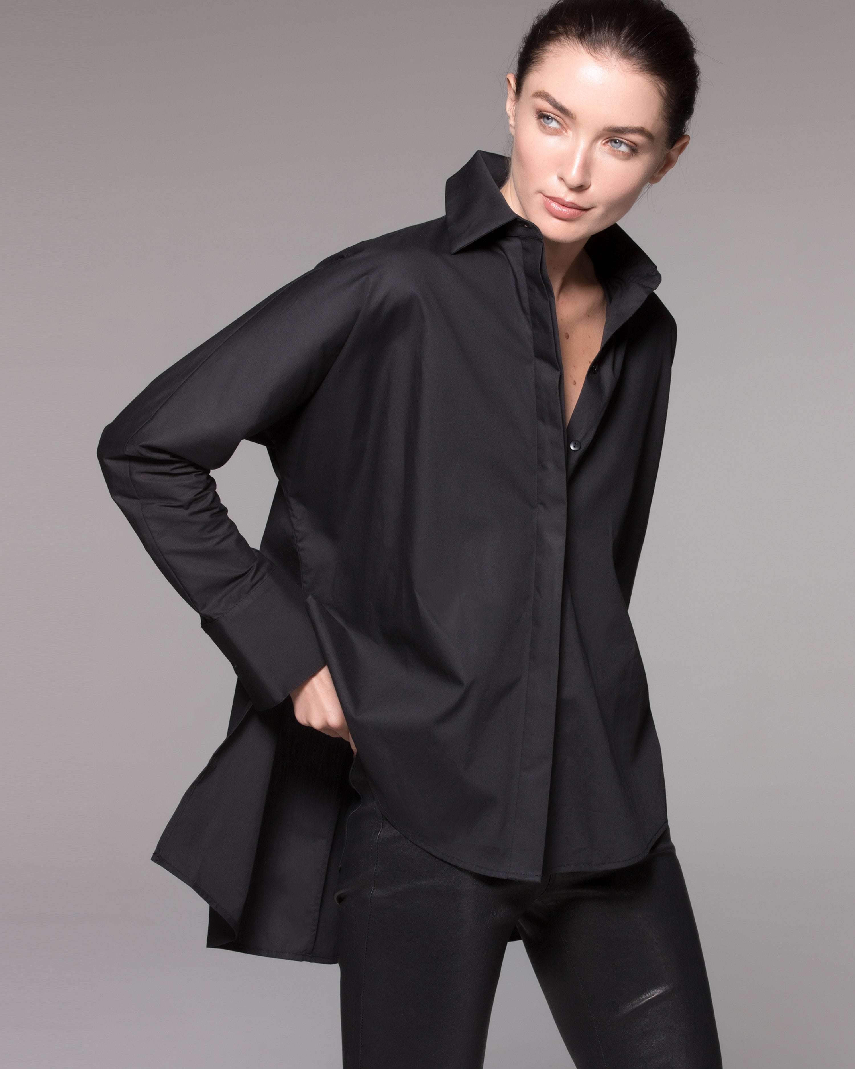 Cotton Poplin Oversized Shirt