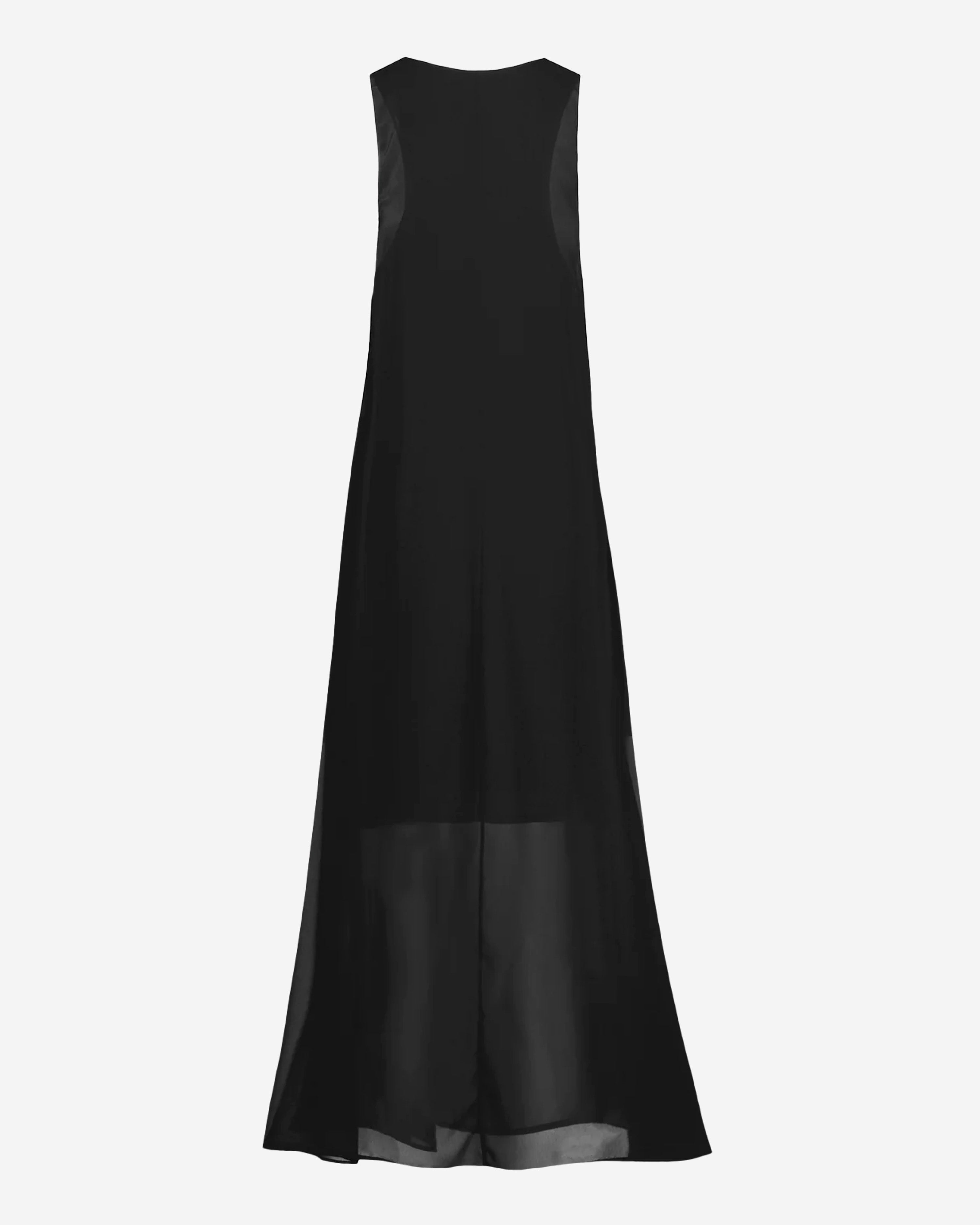 Chiffon Overlay Maxi Dress