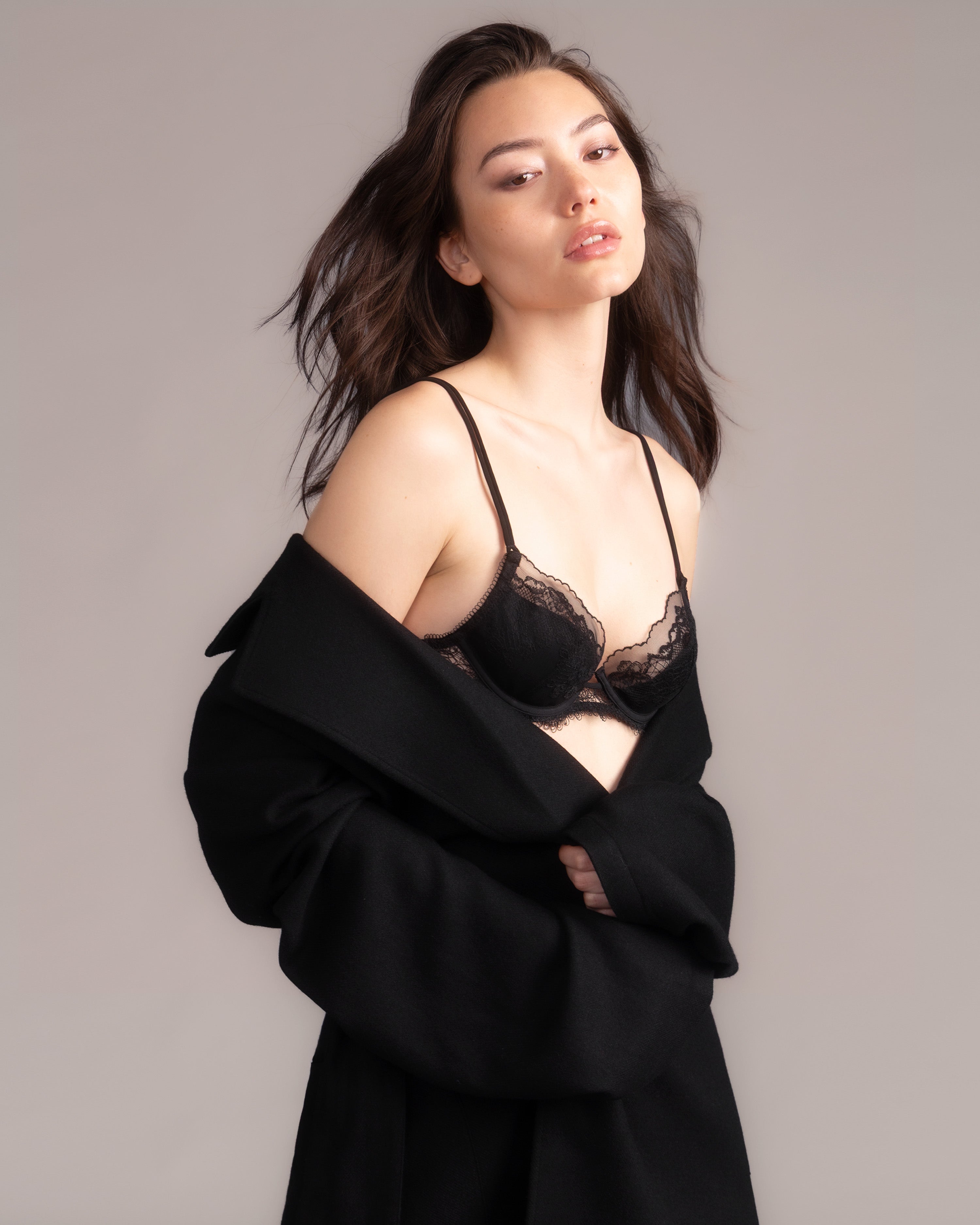 Embroidered Lace Underwire Bra