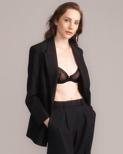 Sheer Mesh Underwire Bra
