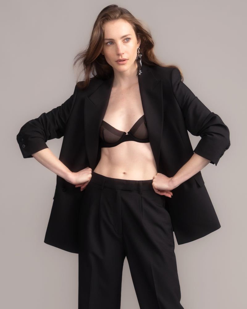 Sheer Mesh Underwire Bra