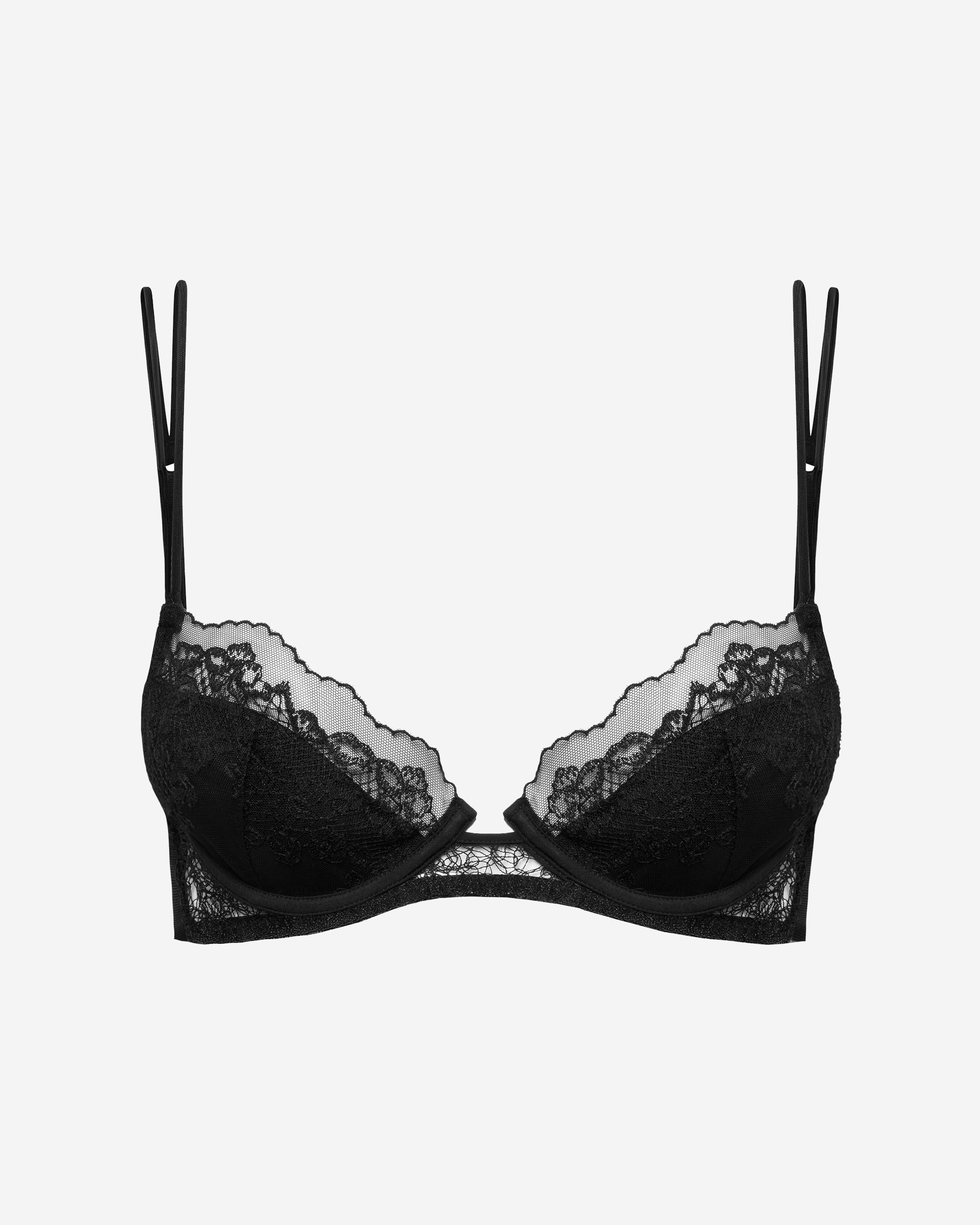Embroidered Lace Underwire Bra