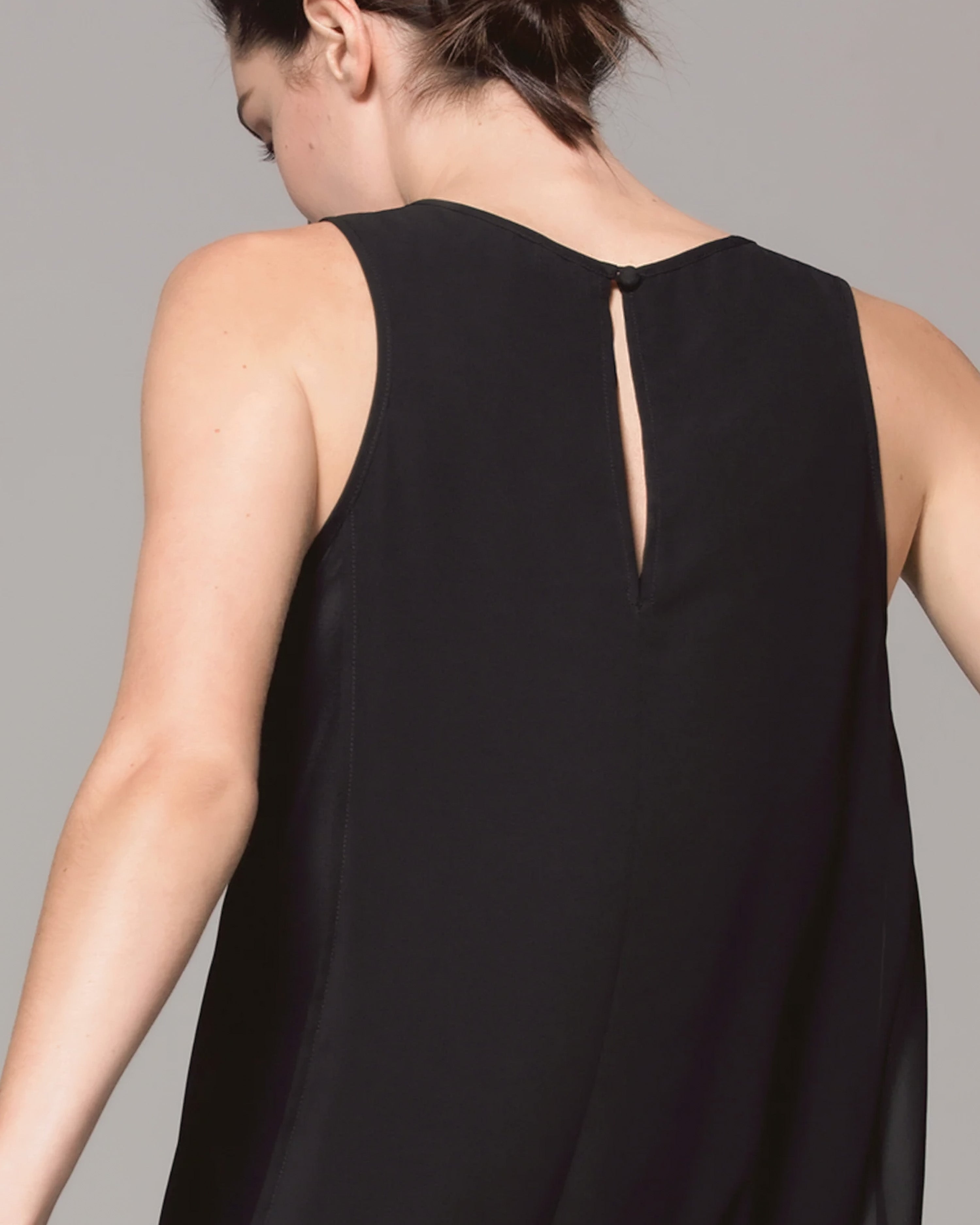Chiffon Asymmetric Hem Tunic