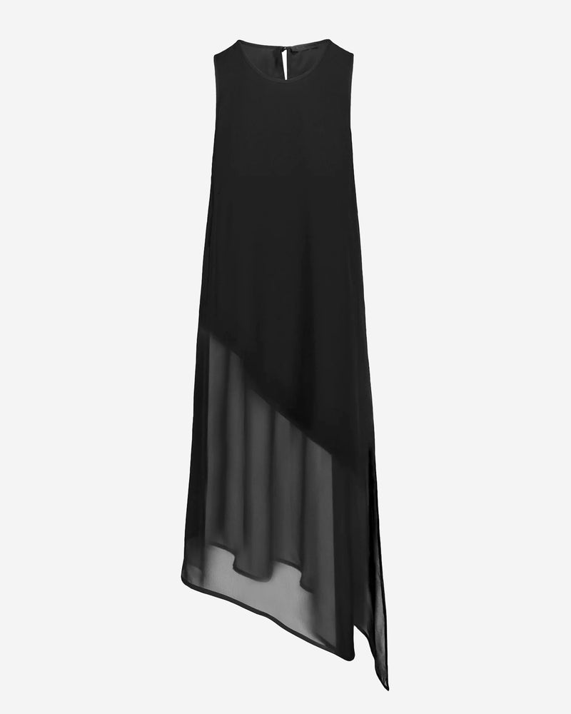 Chiffon Asymmetric Hem Tunic