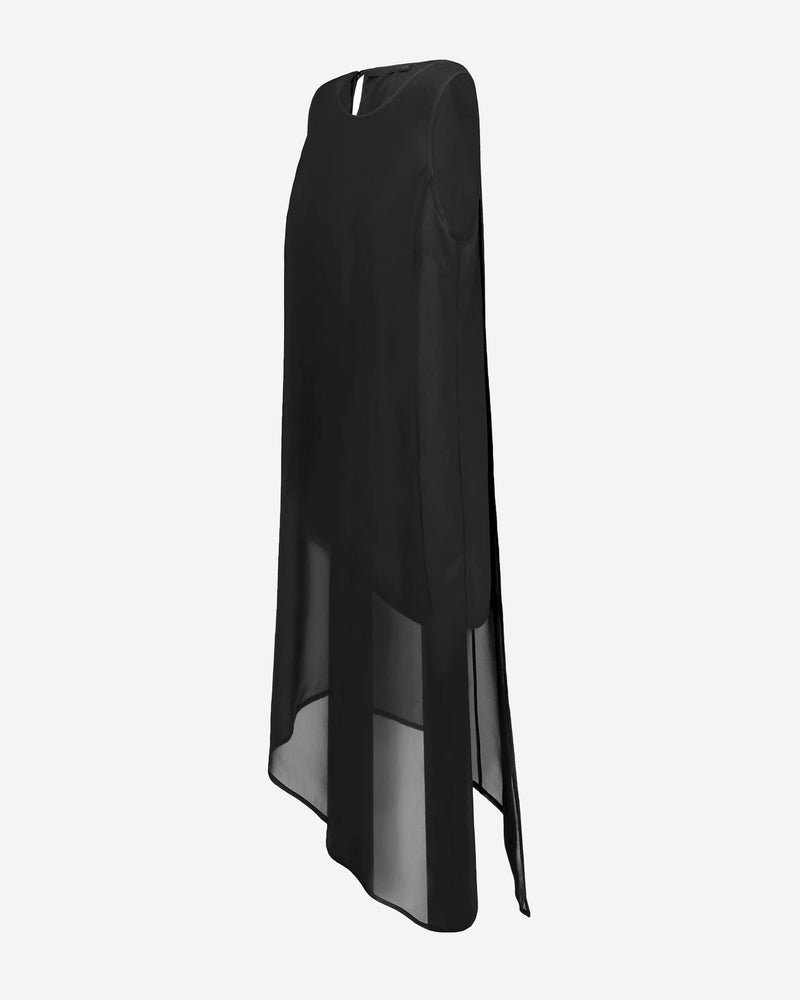 Chiffon Asymmetric Hem Tunic