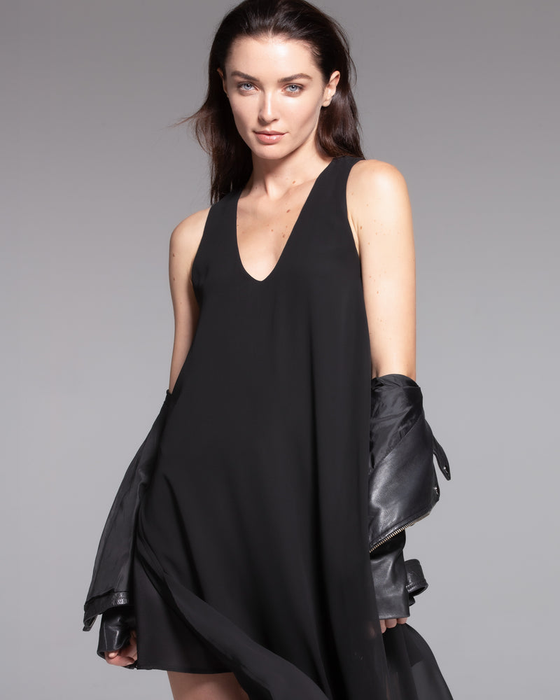 Chiffon Overlay Maxi Dress