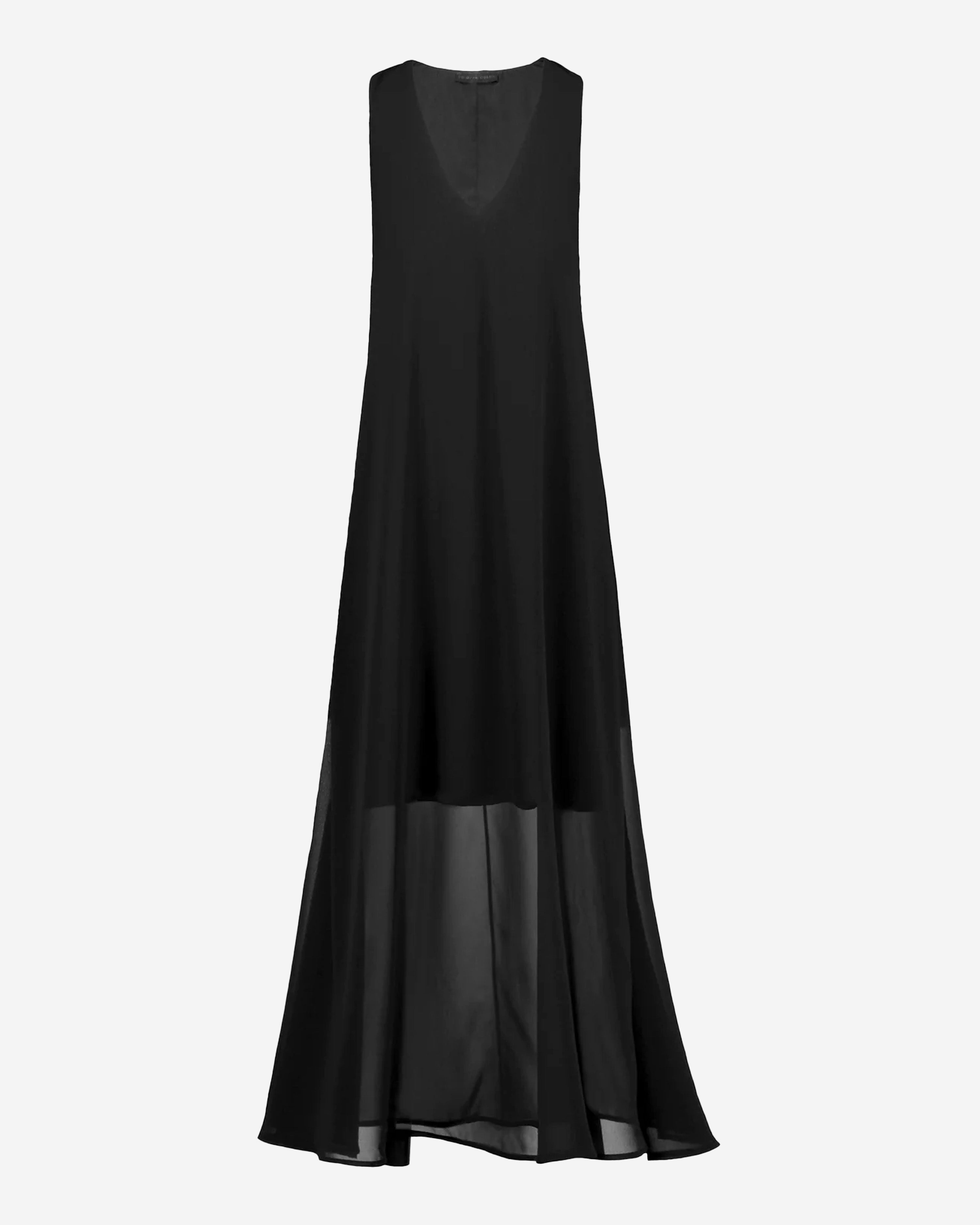 Chiffon Overlay Maxi Dress
