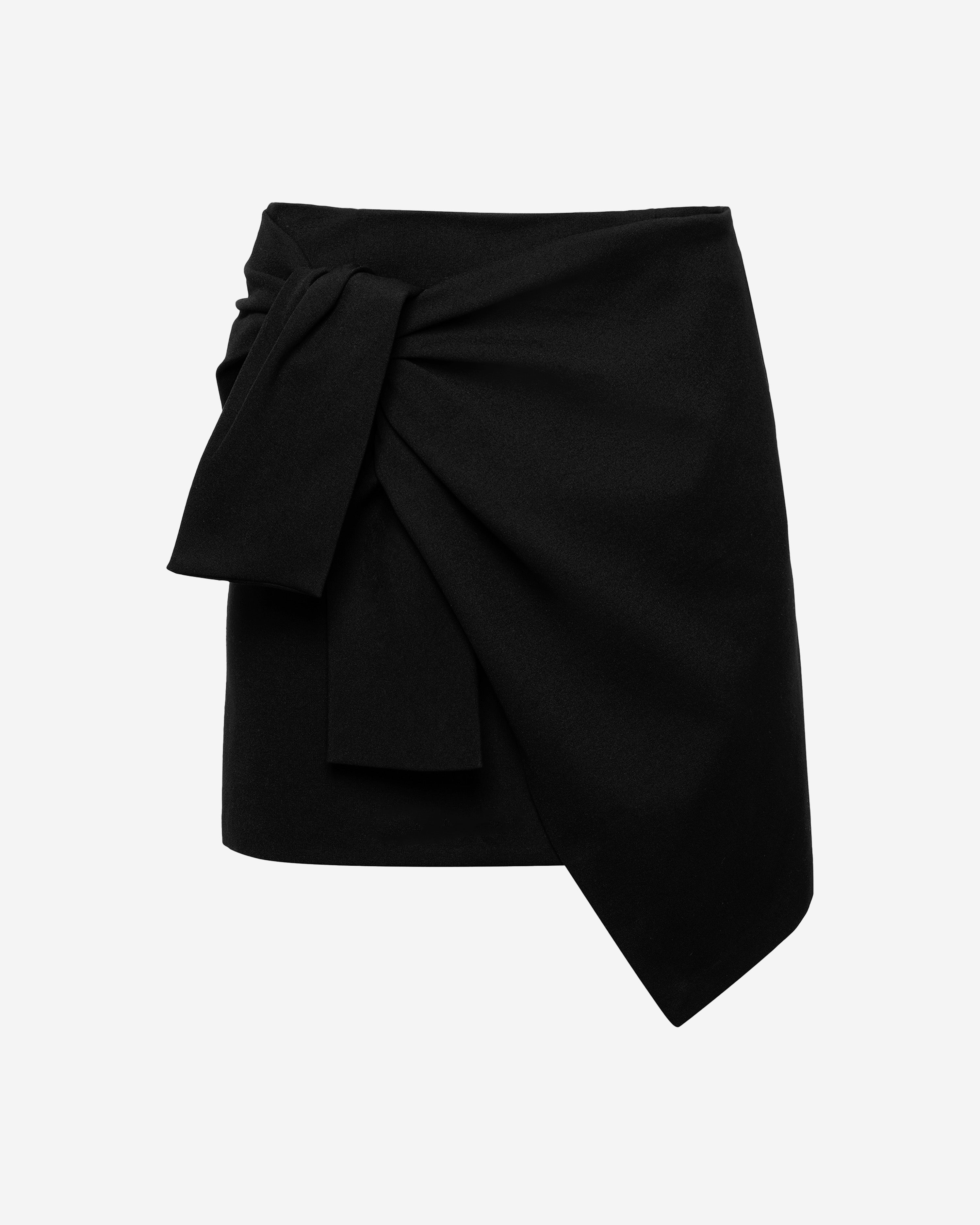 Power Knit Wrap Mini Skirt