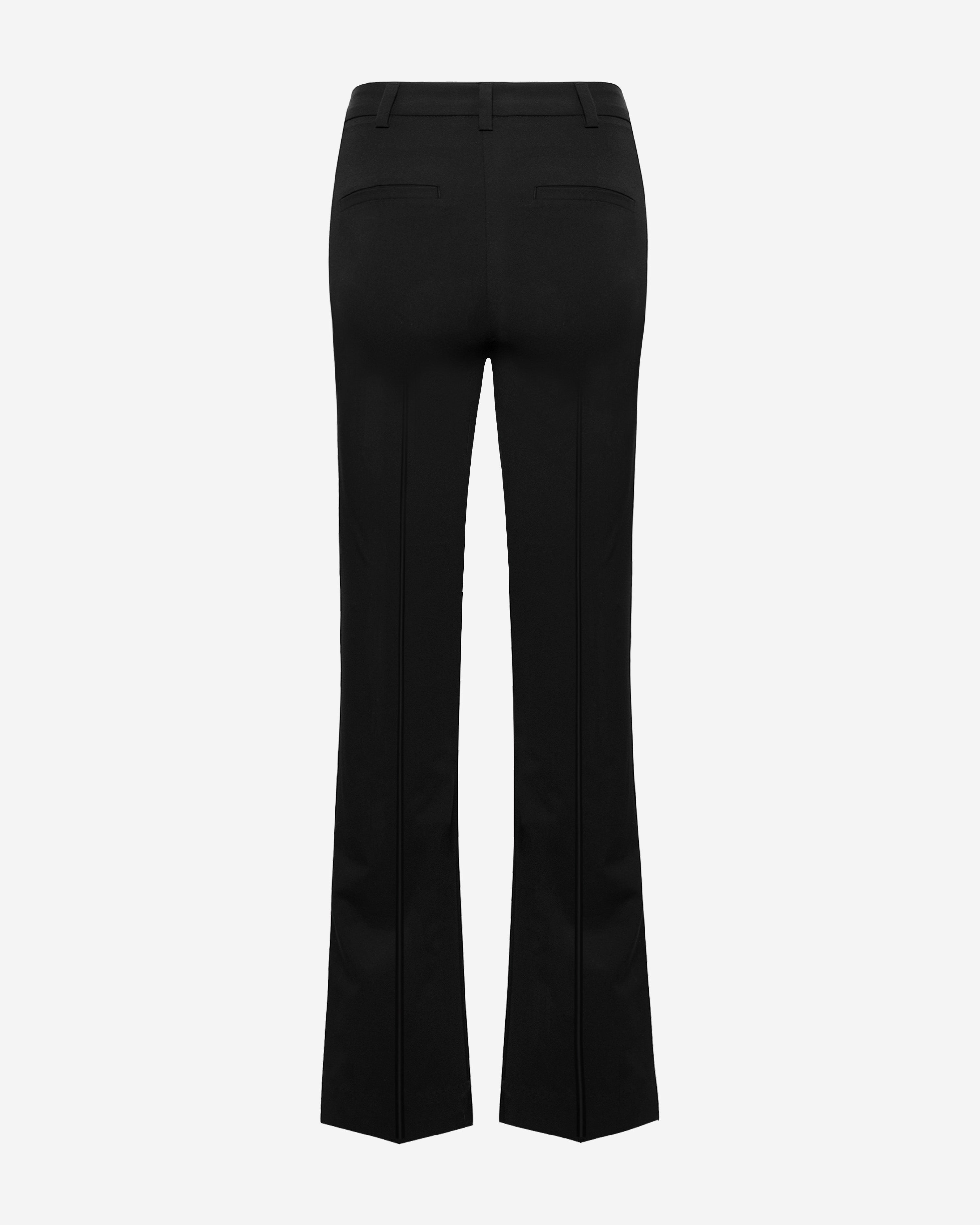 Gabardine Fit-and-Flare Trousers