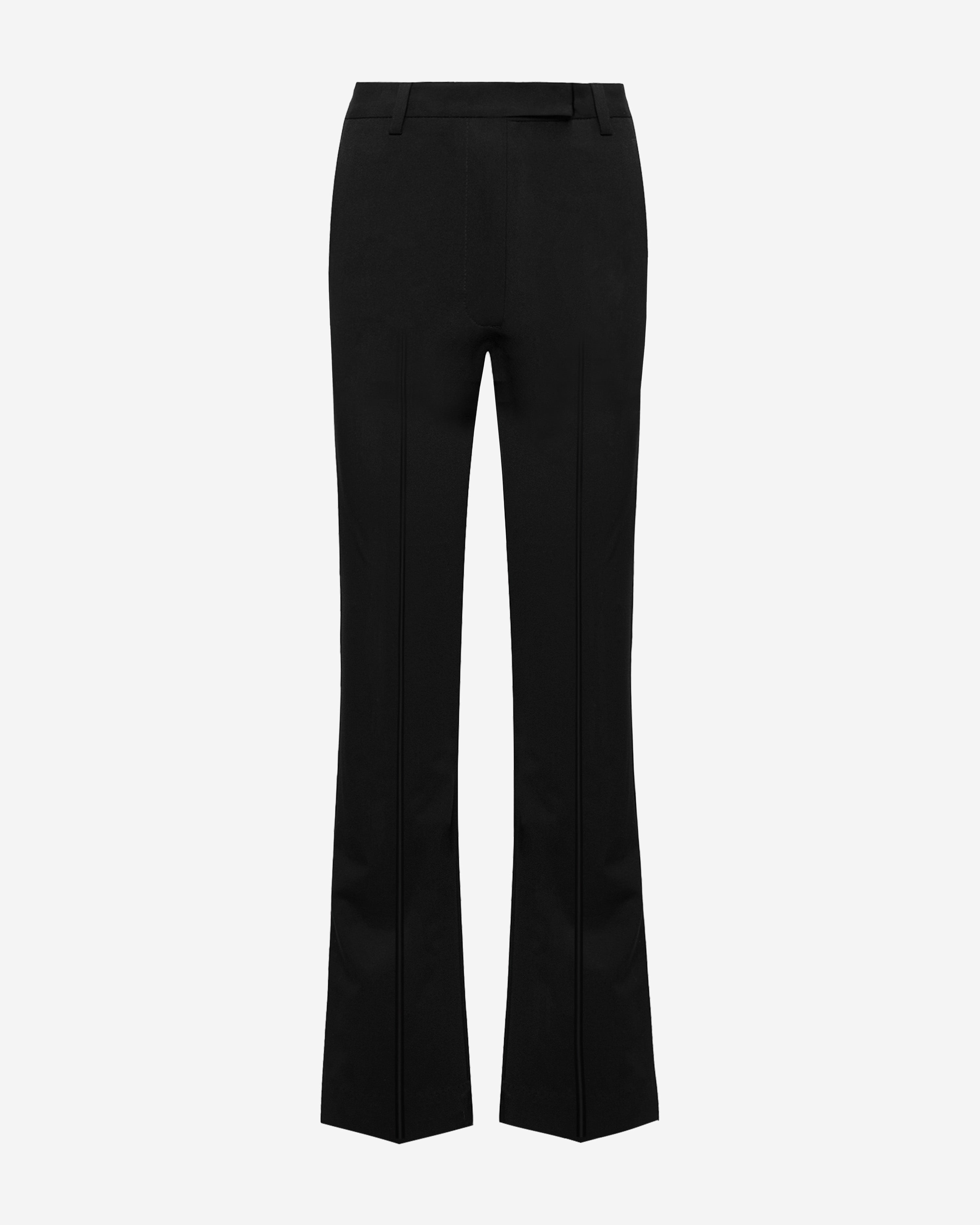 Gabardine Fit-and-Flare Trousers