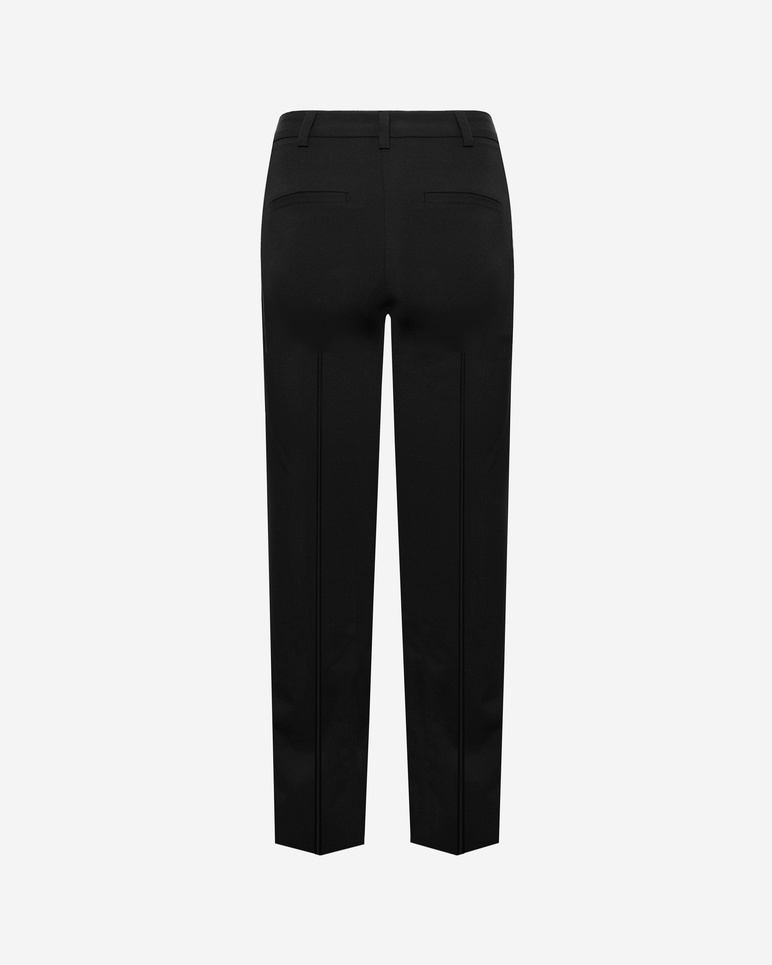 Gabardine Tapered Ankle Trousers