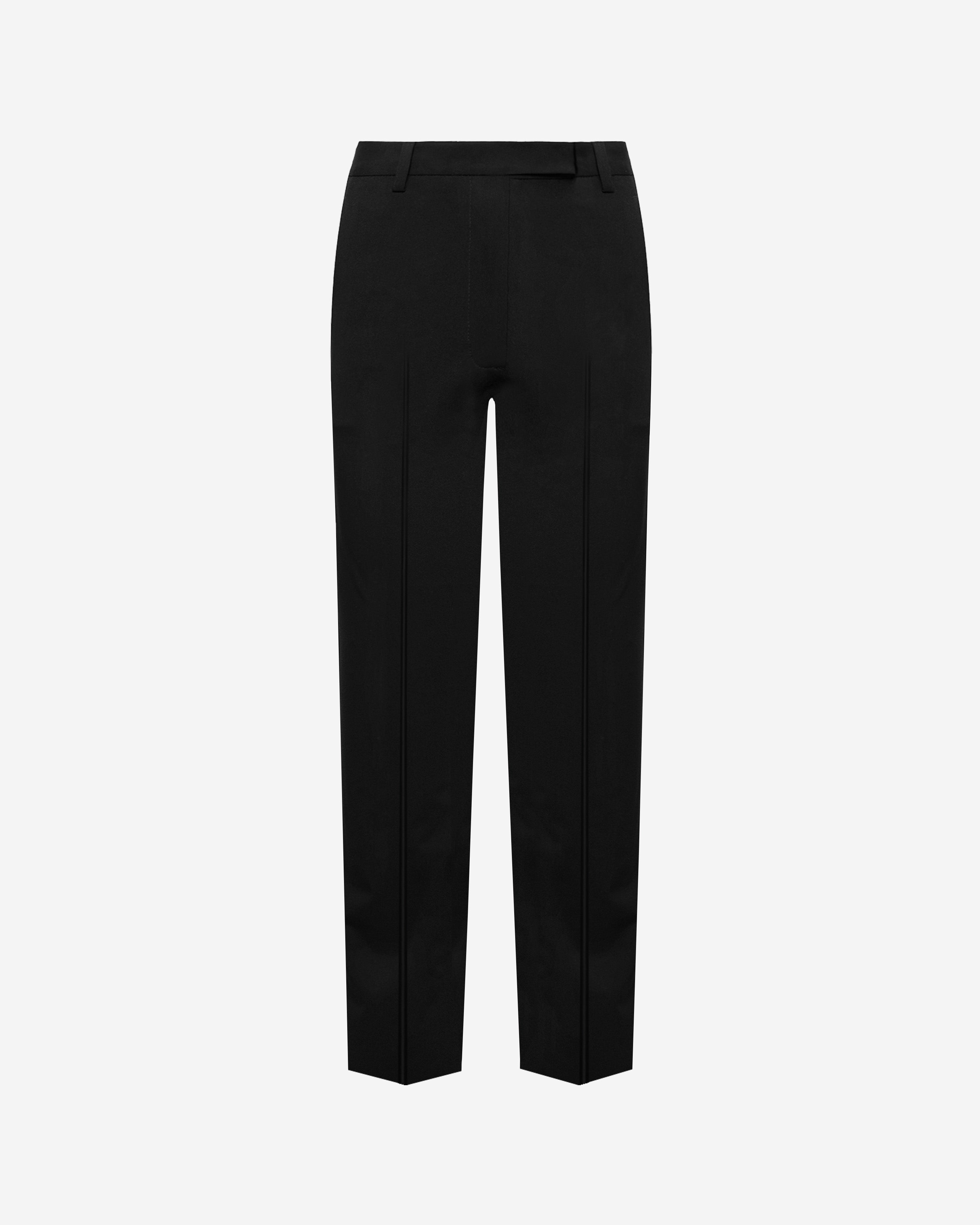Gabardine Tapered Ankle Trousers