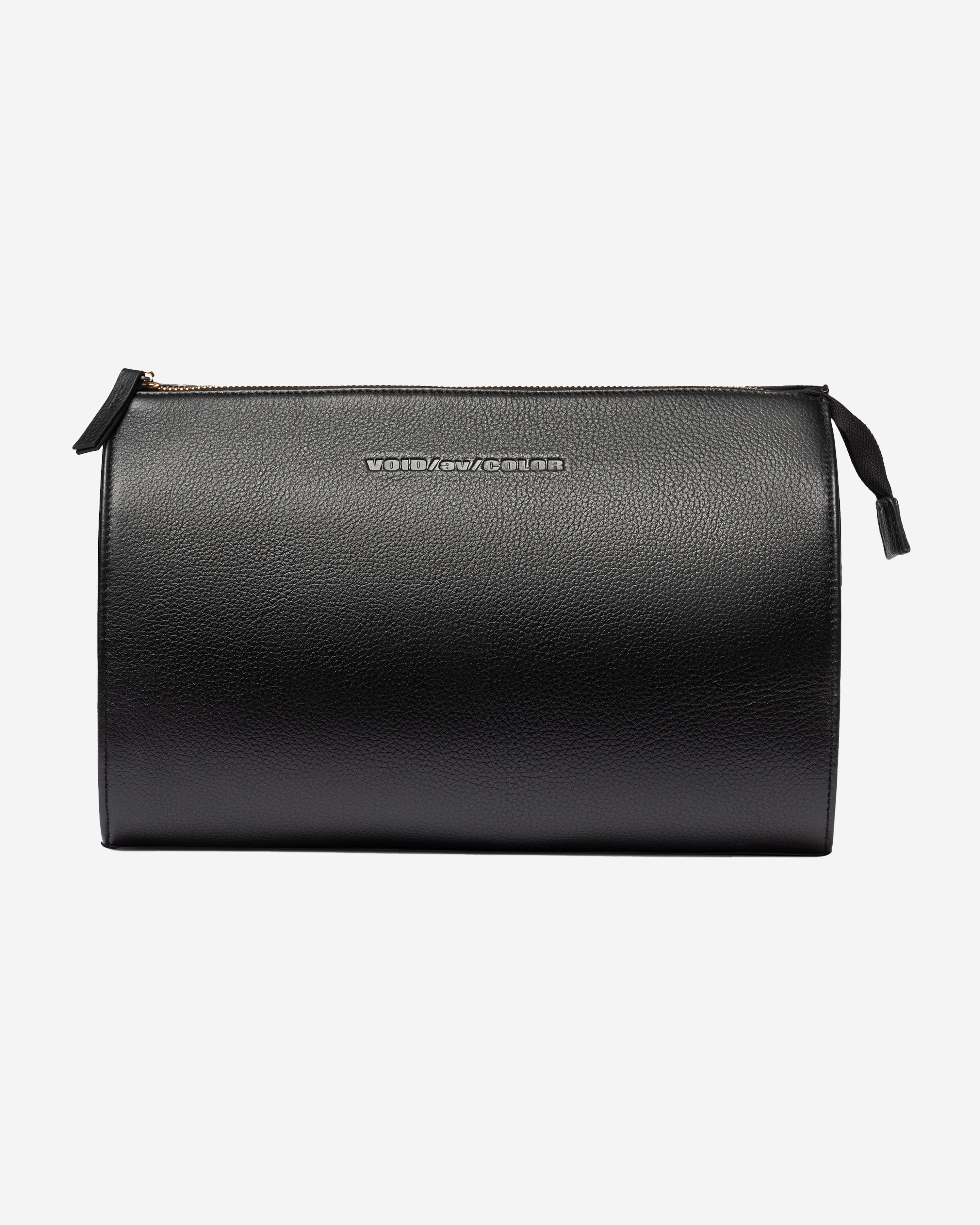 Leather Zip Clutch